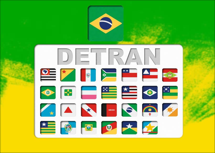 Imagem com as bandeiras de todos os estados do Brasil 